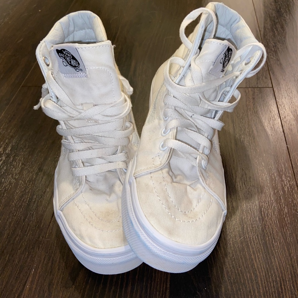 White high top vans